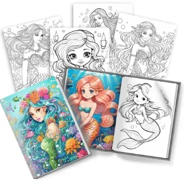 1000+ Mermaid Coloring Pages